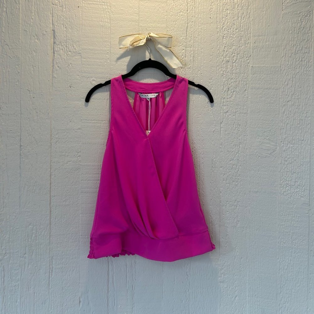 Trina Turk Fushia Blouse, Small
